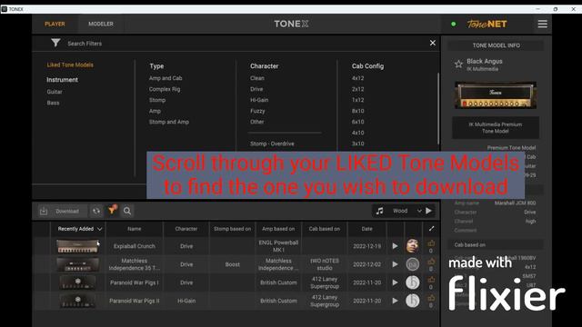Download User Tone Models From ToneNET To ToneX Video