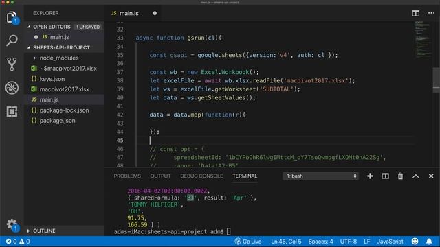 Import Excel Data to Google Sheets Automatically Using Google Sheets API & NodeJS смотреть онлайн