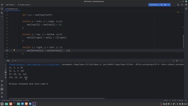 DSA Practice Series | 2D Arrays | Rotate Matrix | #27 | Entri Elevate Hindi смотреть онлайн
