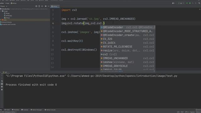 5-OpenCV Python Tutorial-Image Rotate-تدوير الصورة смотреть онлайн