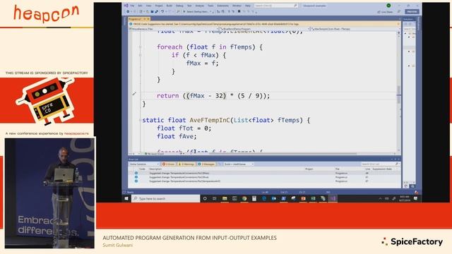 Heapcon 2019 | Automated Program Generation from Input-Output Examples - Sumit Gulwani смотреть онлайн