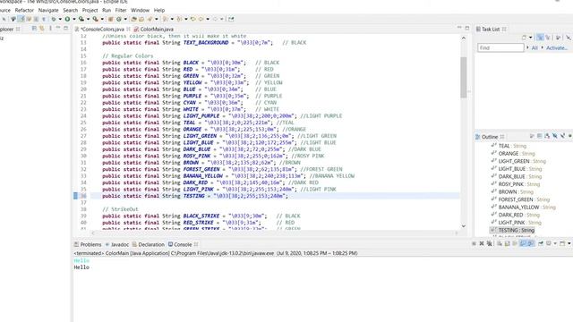 How to Add Custom Colors in ConsoleColors.java - Simple and Efficient смотреть онлайн