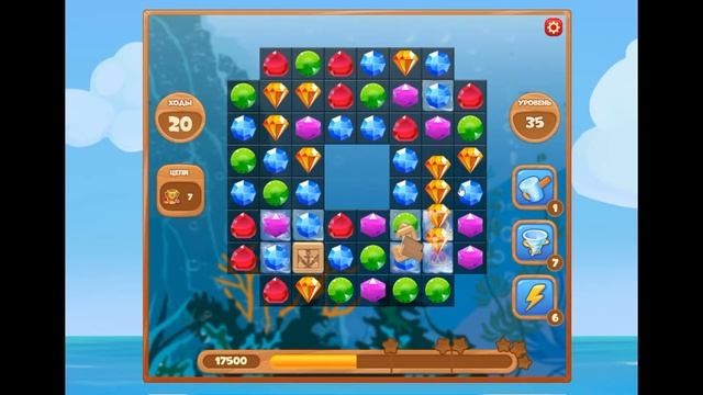 Сокровища пиратов игра | Прохождение 35 уровня | Pirate treasures level 35 смотреть онлайн
