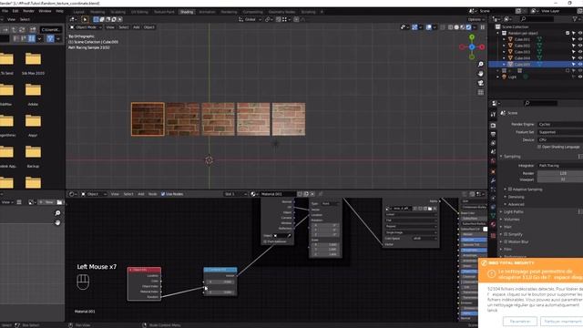 How to make Random texture coordinate per object Blender 2.9 and 3.0 Quick Tips Series смотреть онлайн