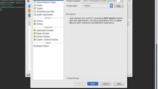 IntelliJ IDEA 13 Community Edition Installation in Linux Mint 18