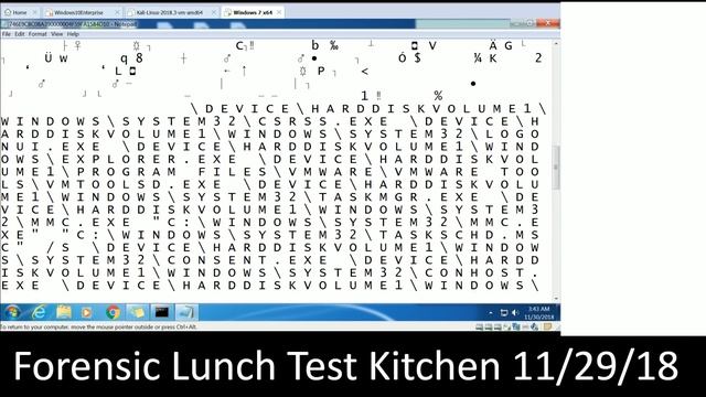 Forensic Lunch Test Kitchen 11/29/18 смотреть онлайн