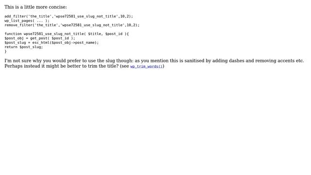 Wordpress: list child pages as slug (2 Solutions!!) смотреть онлайн