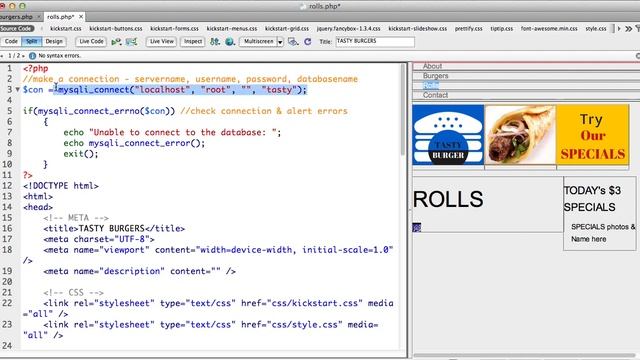 Dynamic Web: Part 3 - Use PHP to Connect to the SQL database to read, write, update, delete смотреть онлайн