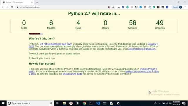 Why is Python2 still maintained after Python3 ? смотреть онлайн