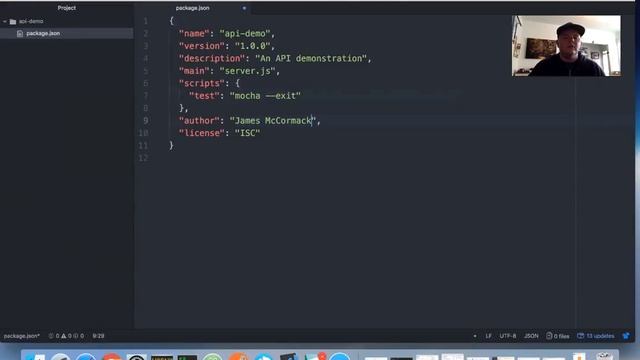 Creating a package.json and top level folders смотреть онлайн