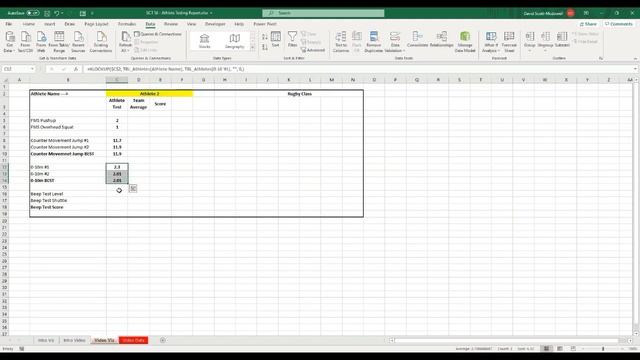 Create an Athlete Profile in Excel | Strength Coach Tutorials | DSMStrength смотреть онлайн