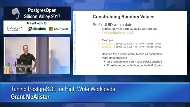 Tuning PostgreSQL for High Write Workloads смотреть онлайн