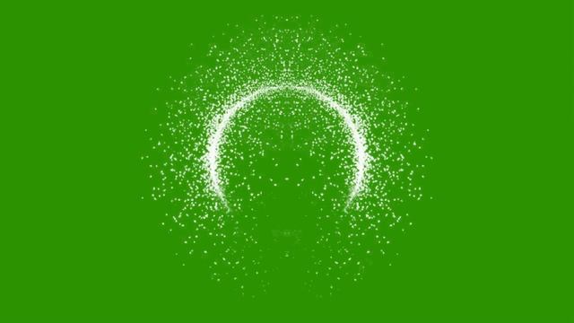 Light cicle of particles green screen смотреть онлайн