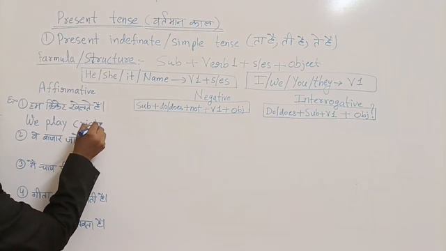 PRESENT INDEFINITE/PRESENT SIMPLE TENSE, STRUCTURE & SENTENCE MAKING PRACTICE смотреть онлайн