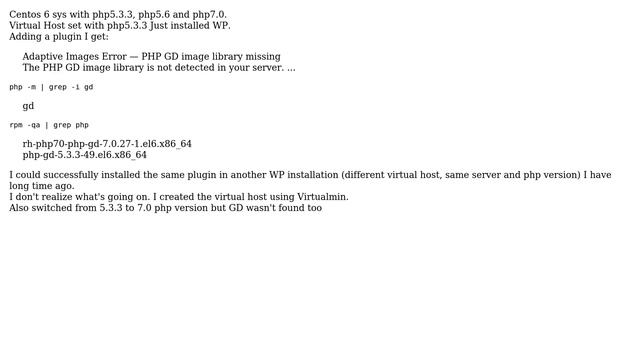 Wordpress: After WP installation no GD lib recognition despite module is installed (2 Solutions!!) смотреть онлайн