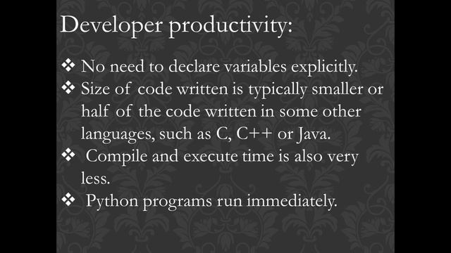 CLASS 1 PYTHON PROGRAMMING смотреть онлайн