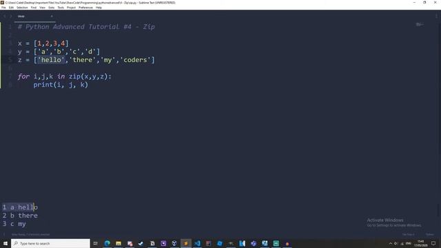 Python Zip - Python Advanced Tutorial #4 смотреть онлайн