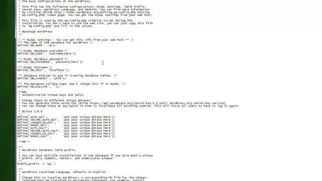 Wordpress Your Config Sample File смотреть онлайн