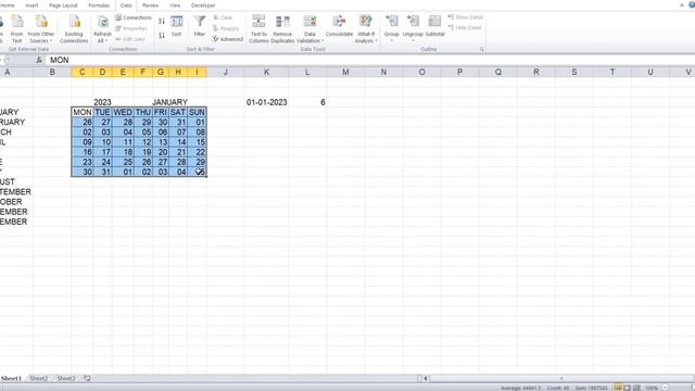 How to Create Calendar in Excel | 2023 | Fully Automatic Dynamic Calendar смотреть онлайн