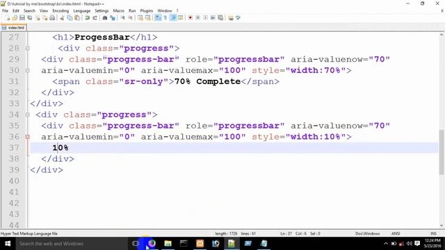 Bootstrap Tutorial For Beginners Responsive Design by NGIT বাংলা Part 10 progress bar смотреть онлайн