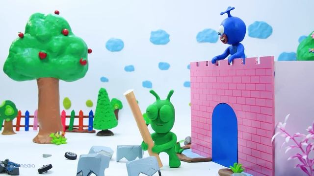 Pea Pea Helping Boom Rescue His Police Car Toys |@PeaPeaChannel Cartoon for Kids смотреть онлайн