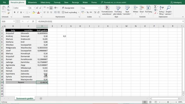 Excel - Sumowanie godzin смотреть онлайн