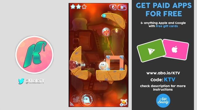 Cut The Rope: Magic - Level 50-15 Ancient Library - 3 Star Walkthrough смотреть онлайн