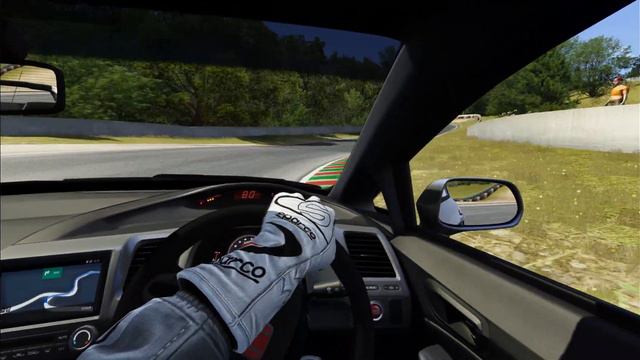 [VR] Honda Civic Type R FD2 Circuit de Charade hotlap POV onboard смотреть онлайн