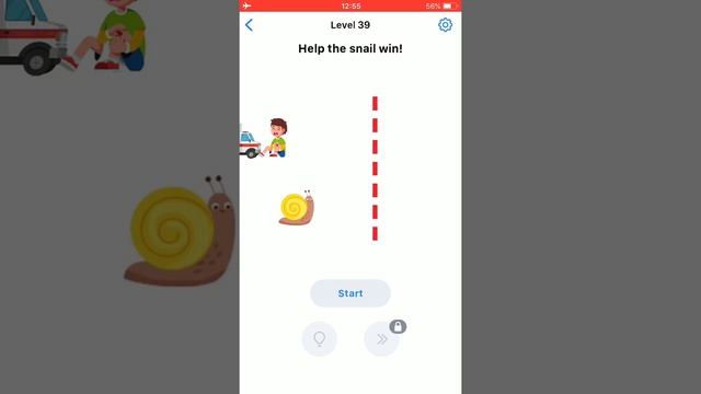 Easy game Help the snail win! смотреть онлайн