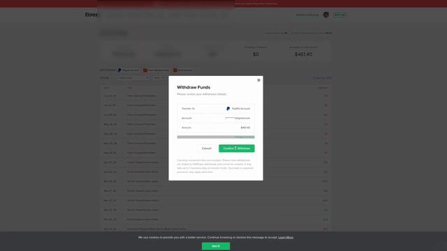 Как вывести деньги с Fiverr после блокировки