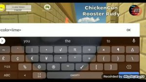 как сделать радужный ник в чикен Ган?