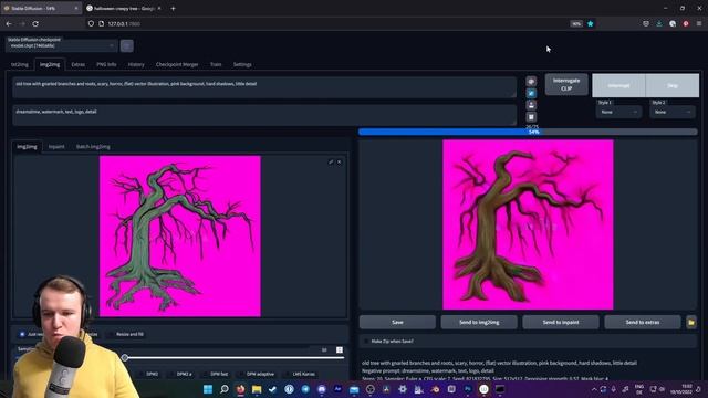 Make Motion Graphics Assets with AI - Stable Diffusion + Illustrator Tutorial 2022 смотреть онлайн