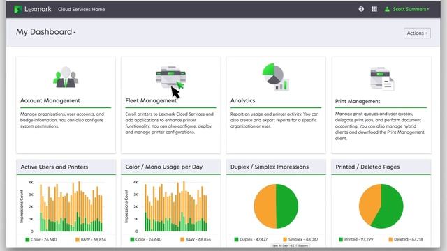 Lexmark Cloud Services—Deploying applications and printer settings смотреть онлайн