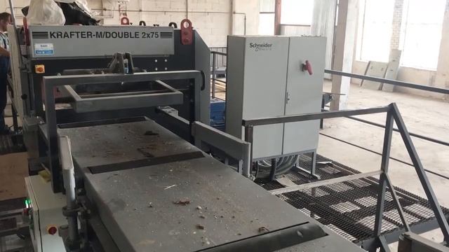 Двухвальный многопильный станок KRAFTER M/DOUBLE. Система двухвального пиления Крафтер. Распиловка смотреть онлайн