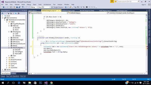 Responsive Website ASP NET Bootstrap Part 17 Add Brands,Main Sub Categories,Size,Gender смотреть онлайн