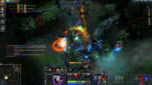 HoN The Gladiator SideStepGod 1715 MMR MVP смотреть онлайн