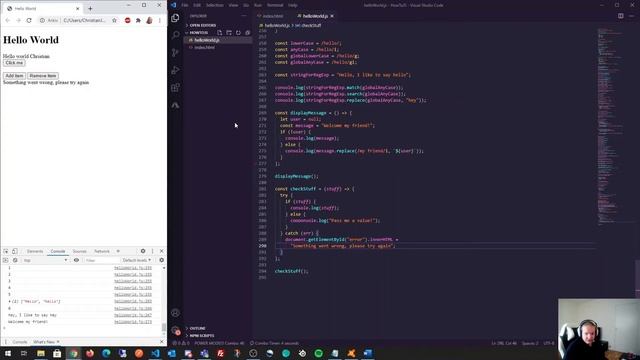 Javascript - Handling Errors Try And Catch смотреть онлайн
