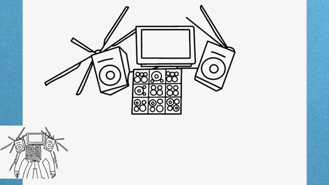 How to draw Titan Tv Man upgraded Skibidi Toilet смотреть онлайн
