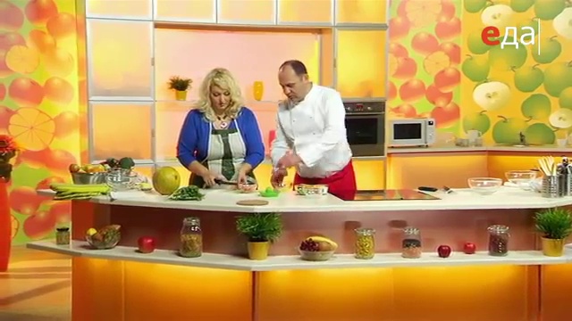 Салат из креветок и дыни смотреть онлайн