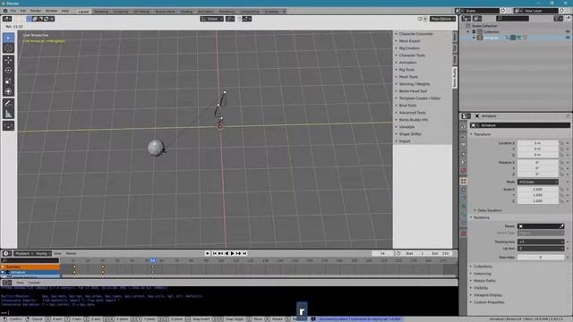 Blender for Second Life without add-ons - follower [make a skeleton, animations and mesh, manually, смотреть онлайн