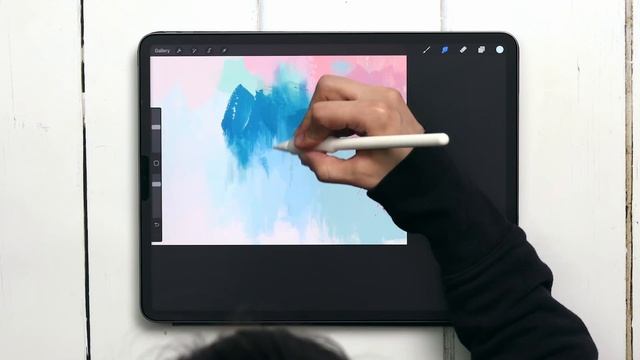 EASY Acrylic Abstract Painting on an iPad! смотреть онлайн
