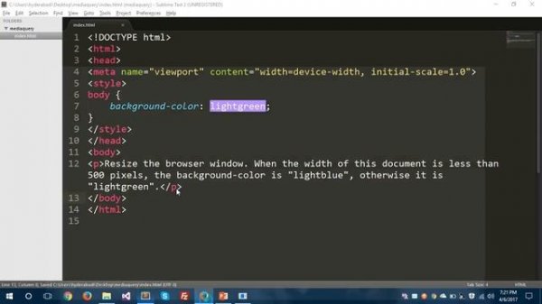 HTML5 and CSS3 Responsive design with media queries