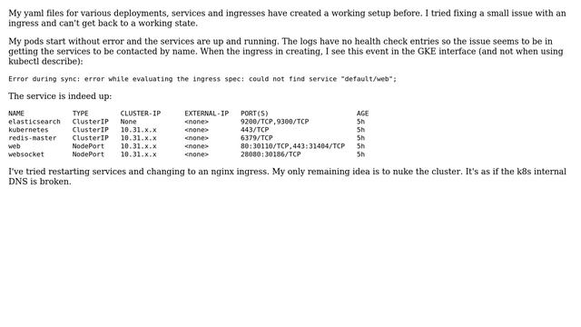 DevOps & SysAdmins: Kubernetes GCE Ingress cannot find services смотреть онлайн