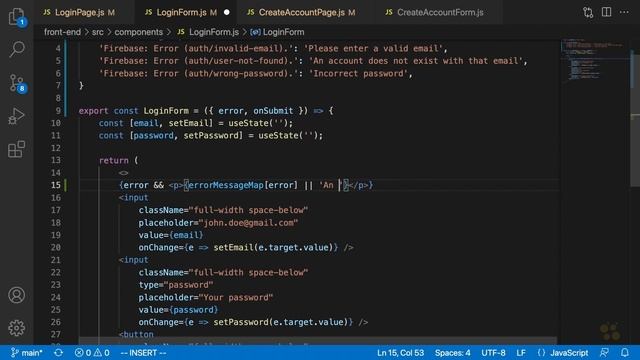 117 Handle Login and Create Account Errors || Full Stack React Development смотреть онлайн