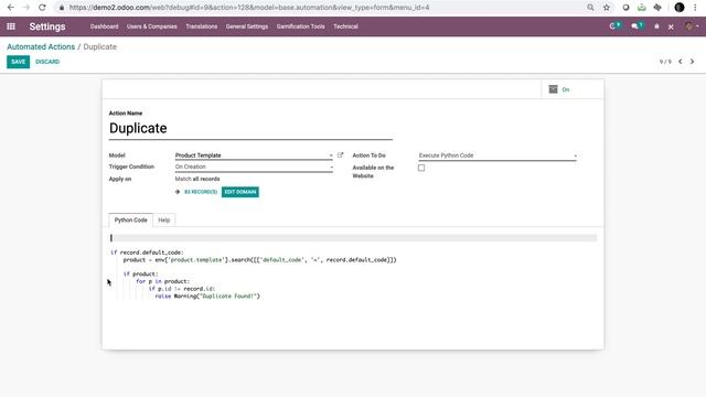 Odoo V12 - How to Avoid Duplicate SKUs смотреть онлайн