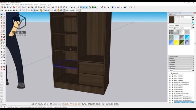COMO USAR EL CUTTING OPTIMIZATION PRO PARA DESPIECE DE UN MUEBLE EN SKETCHUP 2021 CLASE #3 смотреть онлайн