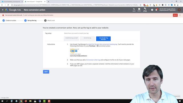 GetResponse: How to Add the Google Ads Conversion Tracking Code (In Under 2 Minutes) смотреть онлайн