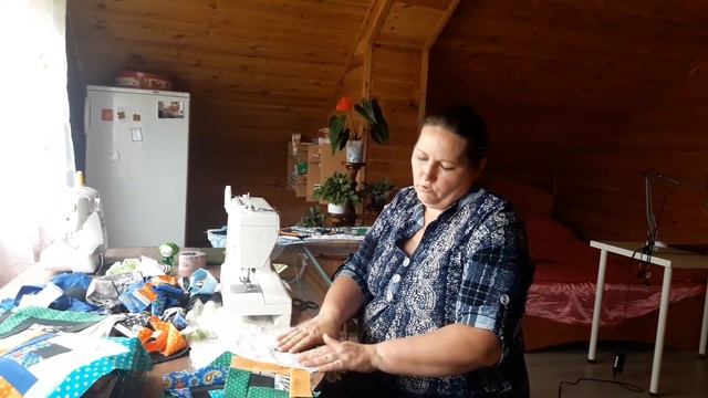 Лоскутное шитье.Техника- изба. В дождливую ,прохладную погоду - самое то!❤ смотреть онлайн