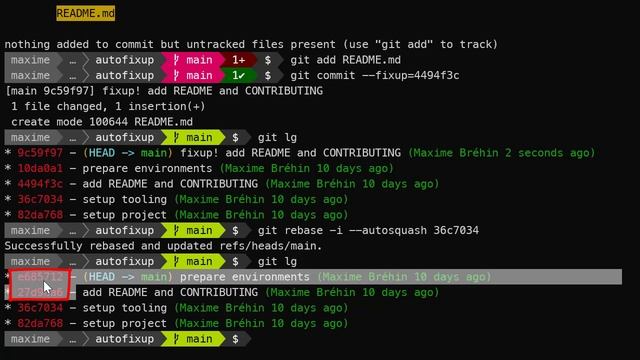 Protip Git #8 : Ajouter En Un Clin D’œil Des Modifs Oubliées à Un Vieux Commit