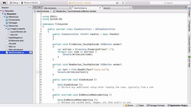 12#4 How to Read a File in Xamarin iOS смотреть онлайн
